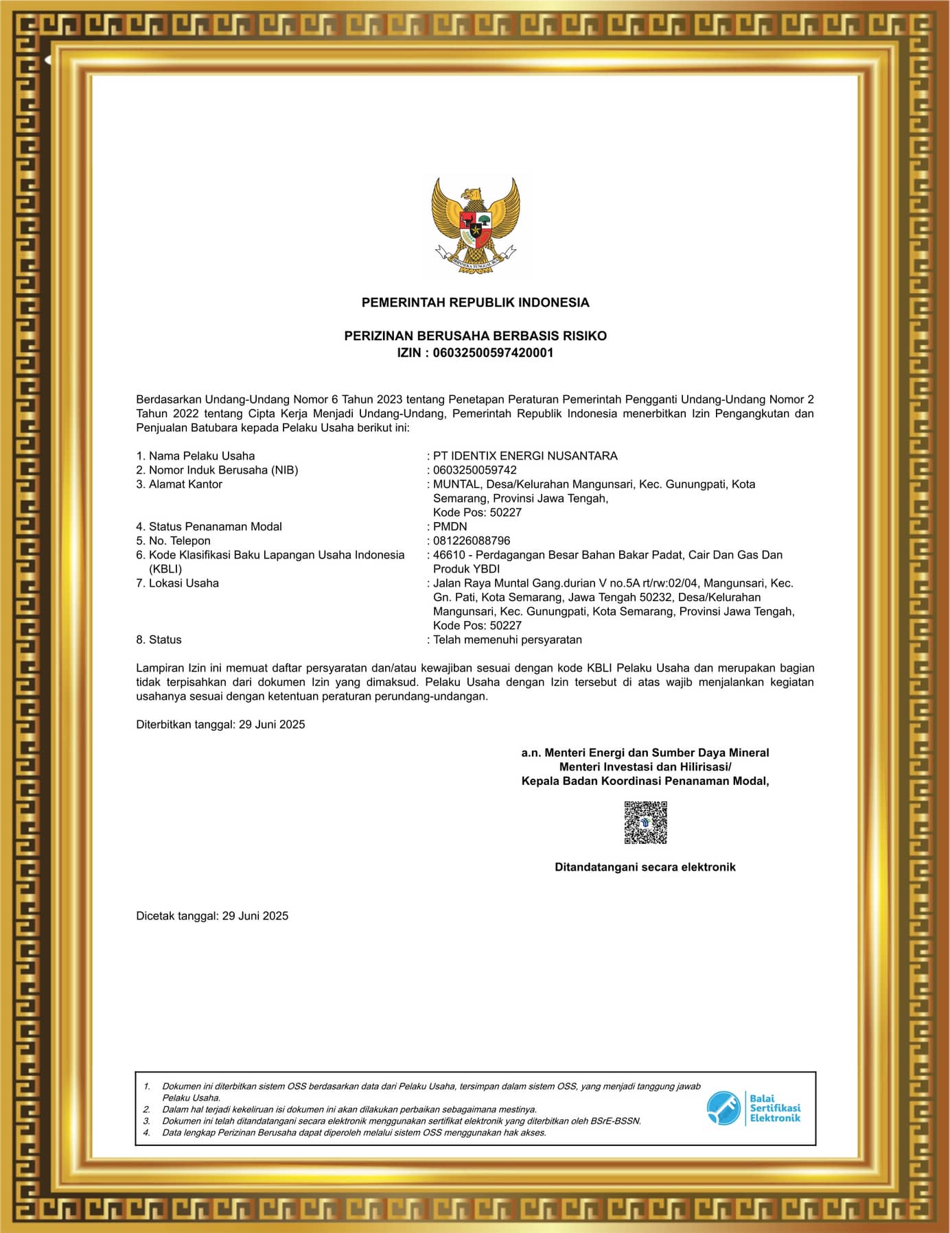 Perizinan Berusaha